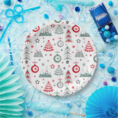 Weihnachten im Winter. Pappteller (Party)