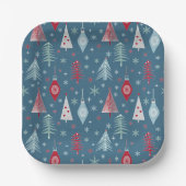 Weihnachten im Winter. Pappteller (Vorderseite)