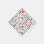 Weihnachten im Winter. Serviette (Ecke)