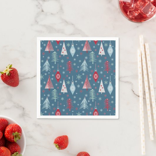 Weihnachten im Winter. Serviette (Beispiel)