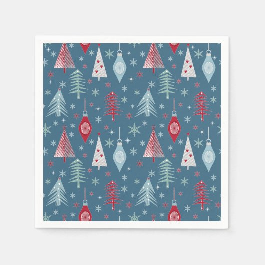 Weihnachten im Winter. Serviette (Vorderseite)