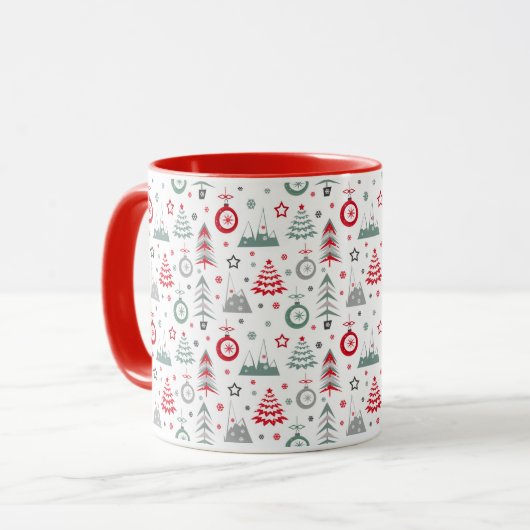 Weihnachten im Winter. Tasse (Vorderseite Links)