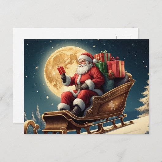 Weihnachten im Winter Weihnachten auf dem Schlitte (Vorne/Hinten)