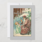 Weihnachten im Winterwald mit Engel (Vorderseite)