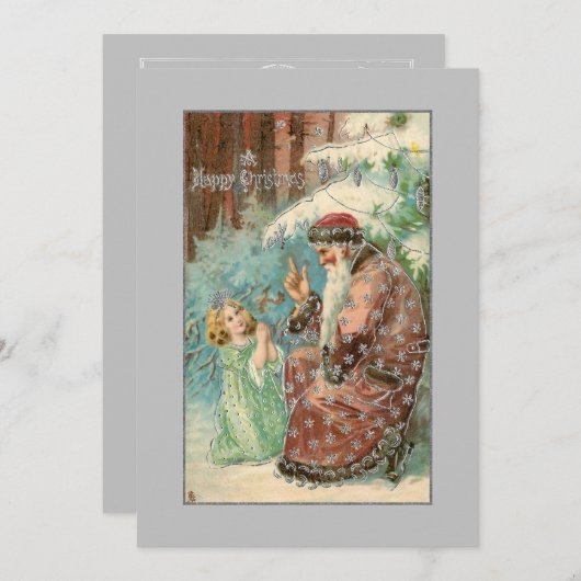 Weihnachten im Winterwald mit Engel (Vorne/Hinten)