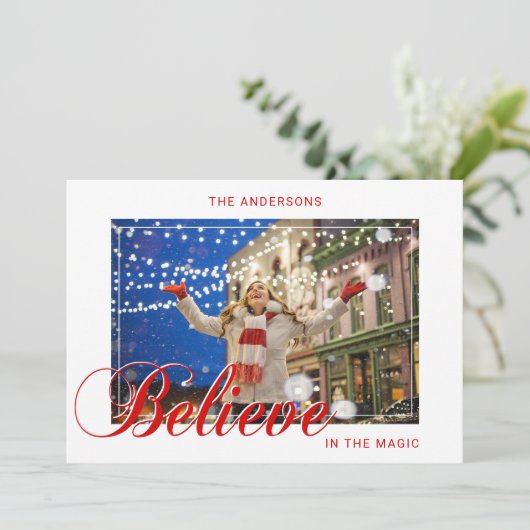 Weihnachten im Zauber Rot | FOTO (Stehend Vorderseite)