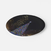 Weihnachten im Zentrum von Dallas Pappteller (Schrägansicht)