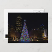 Weihnachten im Zentrum von Dallas Postkarte (Vorne/Hinten)