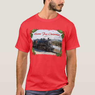 Weihnachten im Zug zu Hause Herren-Shirt T-Shirt