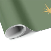 Weihnachten Imitate Gold Foil Stern in der Taufe G Geschenkpapier (Rolleneckpunkt)