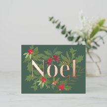 Weihnachten immergrüne Blätter und Beeren Urlaub