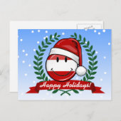 Weihnachten in Albanien | Lächelnde Flagge (Vorne/Hinten)