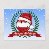 Weihnachten in Albanien | Lächelnde Flagge (Vorderseite)