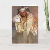 Weihnachten in Amerika Illustration Alphonse Mucha (Vorderseite)