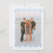 Weihnachten in Aquarellen Blau Grandmillennial (Vorderseite)