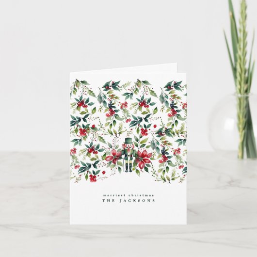 Weihnachten in Aquarellen Florals Nutcracker | Fot (Vorderseite)