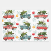 Weihnachten in Aquarellen. Geschenkpapier Set (Vorderseite 2)