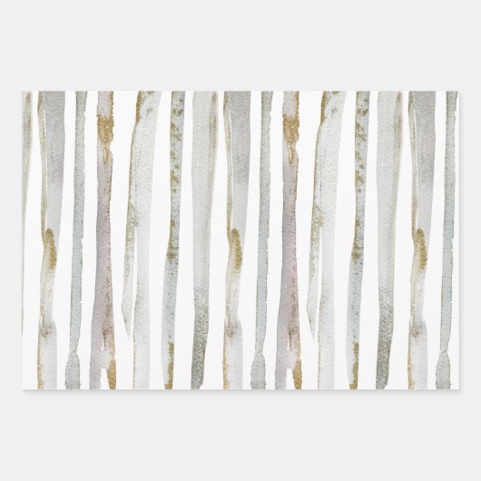 Weihnachten in Aquarellen. Geschenkpapier Set (Vorderseite)