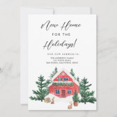 Weihnachten in Aquarellen haben wir uns bewegende Einladung (Vorderseite)