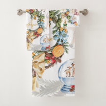 Weihnachten in Aquarellen Mit Monogramm