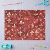 Weihnachten in Aquarellen Rotes Gold Seidenpapier (Basteln)