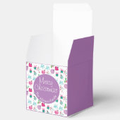 Weihnachten in Aquarellfarbe Handgemalte Muster Geschenkschachtel (Geöffnet)