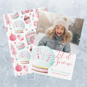 Weihnachten in Aquarellfarbe - Schneeglobe