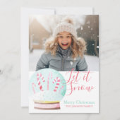 Weihnachten in Aquarellfarbe - Schneeglobe (Vorderseite)