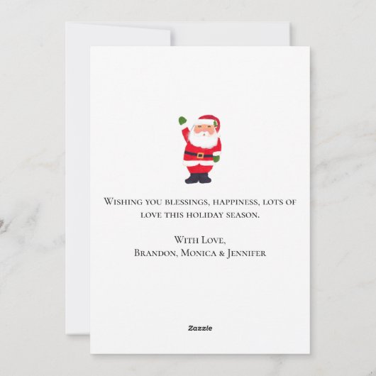 Weihnachten in Aquarellfarben und hell (Rückseite)