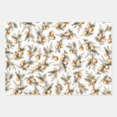 Weihnachten in Aquarellgolden Geschenkpapier Set (Vorderseite)