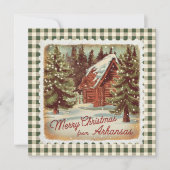 Weihnachten in Arkansas Weihnachtskarte (Vorderseite)