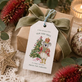 Weihnachten in Australien Geschenkanhänger mit Koa