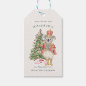 Weihnachten in Australien Geschenkanhänger mit Koa (Vorderseite)