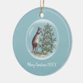 Weihnachten in Australien Keramikornament (Links)