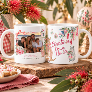 Weihnachten in Australien Personalisiertes Familie Kaffeetasse
