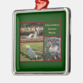 Weihnachten in Australien Silbernes Ornament (Links)