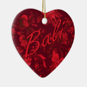 Weihnachten in Bali Batik 1 Keramik Ornament (Rechts)