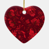 Weihnachten in Bali Batik 1 Keramik Ornament (Hinten)