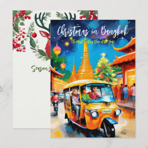 ‘Weihnachten in Bangkok’ Grußkarte Mitteilungskarte