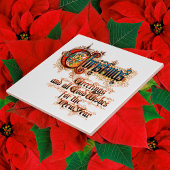 Weihnachten (in beleuchteten Buchstaben) Fliese