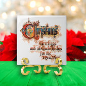 Weihnachten (in beleuchteten Buchstaben) Fliese