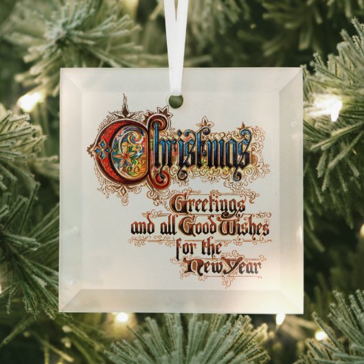 Weihnachten (in beleuchteten Buchstaben) Ornament Aus Glas (Insitu)