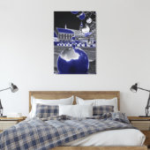 Weihnachten in Blau Leinwanddruck (Insitu (Schlafzimmer))