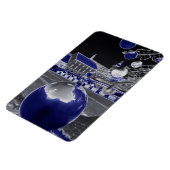 Weihnachten in Blau Magnet (Linke Seite)