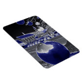 Weihnachten in Blau Magnet (Rechte Seite)