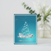 Weihnachten in Blue Postcard (Stehend Vorderseite)