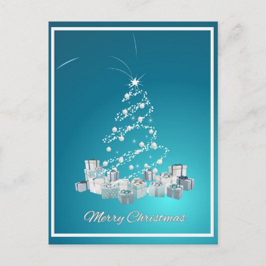 Weihnachten in Blue Postcard (Vorderseite)