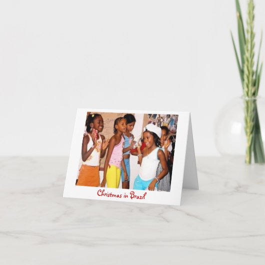 Weihnachten in Brasilien-Karte (Vorderseite)