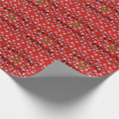 Weihnachten in Brookline Unterschreiben Geschenkpapier (Ecke)