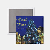 Weihnachten in Brüssel, Belgien Magnet (Vorderseite/Rückseite)